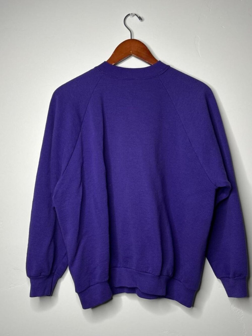 Fruit of the Loom Purple Cotton & Polyester Sweatshirt - Picture 2 of 4